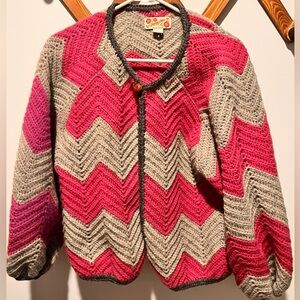 Honeybee Chevron Knit Cardigan